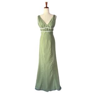 Eden Maids Sage Green Dress Size 6 Bridesmaid Formal Wedding Guest